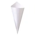 White paper cone for wedding confetti petals candy packaging DIY party decoration supply - 50 Pieces (14.5cm) / White