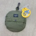 Grüner faltbarer Fischerhut mit Tasche und Karabiner, wasserdichter Outdoor Sonnenhut. - Einheitsgröße / Armeegrün