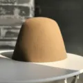 Vintage wool felt bell hat solid color cloche bucket hat for women autumn winter fashion. - M (56-58cm) / Camel