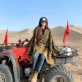 Chal capa cálido con estampado geométrico de estilo étnico para mujer otoño invierno. - Cuadrado cruz flecha caqui