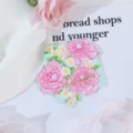 Floral greeting card shaped bouquet gold stamped card for mother day valentine gift florist card - Best Wishes [Irregular Floral Gold Stamped Card]