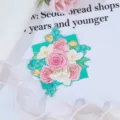 Exquisite floral folded greeting card for Mother and Valentine Day festival gift wrapping. - I Love You [Irregular Floral Gold Stamped Card]
