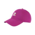 Magenta embroidered R baseball cap, soft top cotton sunhat, casual unisex duckbill hat. - Adjustable / Orchid