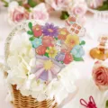 Tarjeta de felicitación del día del maestro ramo plegado floristería repostería flores lindas - Gratitud al Profesor / Juego de 10 hojas