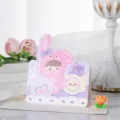 Lindo tarjeta de felicitación de niña de dibujos animados con sobre para regalos festivos. - Niña rayo de sol (Niña de dibujos animados) / Paquete de 10