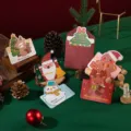Set de tarjetas de felicitación navideñas con lindos diseños de dibujos animados y sobres. - Estilos Navideños Mixtos (Con Sobre)