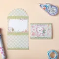 Lindo conjunto de tarjetas de felicitación de dibujos animados, tarjeta de regalo plegable. - Conejo de Regalo