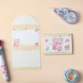 Lindo juego de tarjetas de felicitación y notas adhesivas con osos para regalos. - Oso Coche