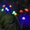 Solar LED Outdoor Garten Pilz Landschaftslicht wasserdichte dekorative Rasenstecklampe - Solar-Buntlichter / 6 Lampenköpfe
