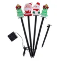 Christmas solar powered garden stakes outdoor waterproof lawn lights decorative landscape lighting set - Christmas 3-Style Mix (Set of 4)
