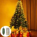 Christmas tree LED string lights with USB controller and remote for festive holiday decor - 1.6m 16 Hangings 256 LEDs (for 1.8m Tree) / Warm White - USB Plug and Remote Control
