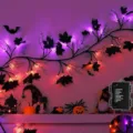 Halloween LED branch vine lights with purple and warm lights, bats and leaves for party. - Vine Branch - Purple Orange Dual Color
