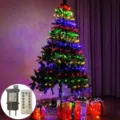 Christmas tree LED string lights with remote control and waterproof power adapter decoration - Multicolor EU Transformer with Remote Control