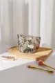 Vintage florale jacquard tsanta makigiaz kai foreti thiki kallyntikon gia gynaikes - S / Ροζ Κίτρινο Φλοράλ