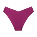 Women seamless ice silk V-cut briefs breathable quick-dry fitness sports comfortable underwear - S / Grape Purple