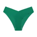 Green seamless ice silk women breathable briefs fitness sports underwear plus size - S / Green