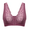 Soutien-gorge gilet sexy en dentelle française pour femme, lingerie sans couture légère. - Violet Veille de Nuit