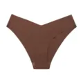 Brown seamless ice silk women's briefs, breathable quick-drying sports underwear. - 2XL / Dark Coffee