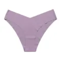 Femme culotte sans coutures soie glacée respirante stretch fitness violet sous-vêtement - S / Violet