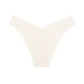 Slip femme en soie glacée sans couture beige, taille V respirant sous-vêtement séchage. - S / Riz Clair