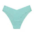 Femme culotte sans coutures en soie glacée vert menthe slip de sport respirant confort - XL / Vert foncé