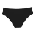 Seamless black women's panties with breathable fabric and comfortable low-waist design. - L / Bottoms / Black