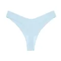 Light Blue Seamless Ice Silk Low Waist V-Shaped Thong Panties for Women Daily Sports - S / Cloud Blue