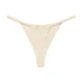 Seamless thin strap low waist sexy thong for women quick dry ice silk comfortable breathable - S / Nude Apricot