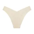 Women's seamless V-waist ice silk low rise breathable panties comfortable stretch briefs - 2XL / Nude Apricot