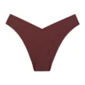 Comfortable seamless V-waist ice silk breathable women panties sexy daily underwear - 2XL / Skin Deep Purple