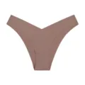 Seamless V-cut low rise breathable ice silk women underwear sexy comfortable daily panties. - 2XL / Milk Coffee