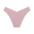 Women pink seamless low waist V-cut ice silk panties, breathable breathable sexy underwear - 2XL / Coral Pink