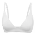 Comfortabele witte naadloze driehoek bralette draadloos dagelijks basis ondergoed. - XS / Wit