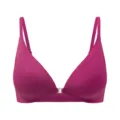 Seamless front closure wireless push up bra comfort daily wear pink women lingerie - S / Dark Purple