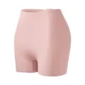 Femme rose taille haute short de securite sans couture calecon anti-frottement sous-robe - S / Corail brun