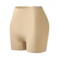 Femme Taille Haute Sans Couture Soie Glacée Short Sécurité Nude Anti-Frottement Doux - S / Thé au lait