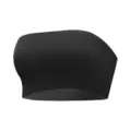 Black seamless strapless tube top, invisible wireless daily wear bandeau bra for women. - S / Tops / Black