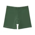 Einfarbige dunkelgrüne nahtlose Sicherheitsshorts für Damen, atmungsaktiv und dünn. - S / Tannengrün