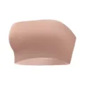 Strapless seamless bandeau bra, nude color, invisible wireless thin one-piece design variant. - S / Tops / Pink