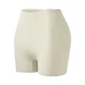 Beige high waist seamless safety shorts, lightweight anti chafing underwear for women SKU - S / Nude