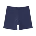 Dunkelblaue nahtlose Damen Sicherheitsshorts, atmungsaktive dünne elastische kurze Unterhose. - S / Nebelblau