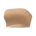 Seamless strapless bra for women, skin tone, wireless thin tube top, anti-slip lingerie. - Khaki