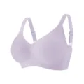 Sujetador morado sin costuras soporte suave tirantes anchos ajustables comodidad - S / Tops / Púrpura Claro (Personalizado)