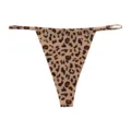 Women leopard print low waist thong sexy seamless string underwear attractive panties. - Tan Leopard Print on Skin Tone Base