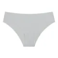 Seamless ice silk low rise solid color comfortable women underwear sexy panty basic - S / Gray