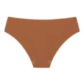 Culotte sans coutures en soie glacée pour femmes, taille basse respirante unie confortable. - S / Peau Brune