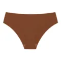 Culotte sans couture pour femme taille basse respirante unie lingerie confortable - S / Brun Peau
