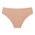 Culotte basse femme sans coutures en soie glacée nude, sous-vêtement quotidien respirant. - S / Abricot Nude