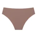 Culottes sans coutures taille basse pour femmes en soie glacée, confortables et respirantes unies. - S / Café au Lait