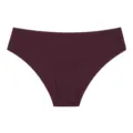 Slip pour femme sans coutures en soie glacée taille basse bordeaux, style quotidien. - S / Fuchsia